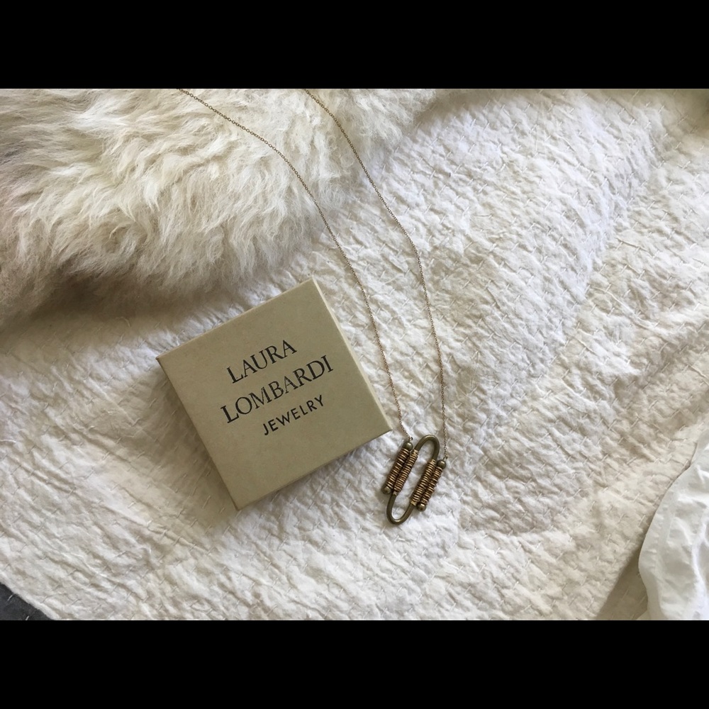 Laura Lombardi brass necklace